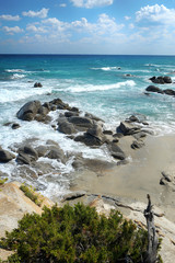 beautiful Southern Sardinia marine landscape