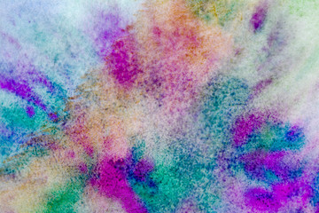 Background with watercolor mixed colors
