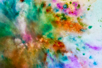 Background with watercolor mixed colors
