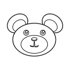 Teddy bear toy icon vector illustration graphic design