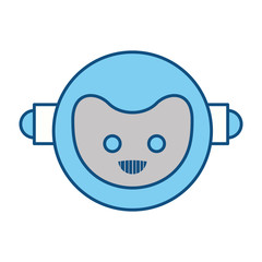 Robot funny toy icon vector illustration graphic design