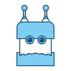 Robot funny toy icon vector illustration graphic design