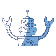 Robot funny toy icon vector illustration graphic design