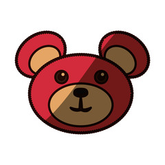 Teddy bear toy icon vector illustration graphic design