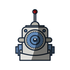 Robot funny toy icon vector illustration graphic design