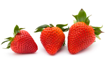 Strawberry isolated on white background. Fresh berry.
