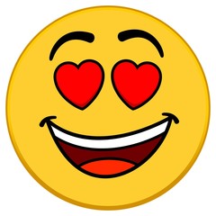 Obraz premium Love Emoticon