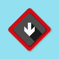 Down Arrow sign illustration