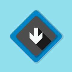 Down Arrow sign illustration