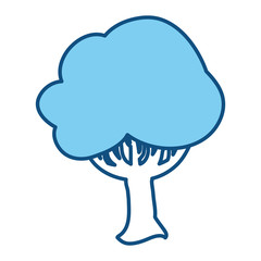 Beautiful tree isolated icon vector illustration graphic design