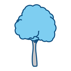 Beautiful tree isolated icon vector illustration graphic design