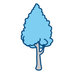 Beautiful tree isolated icon vector illustration graphic design