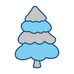 Beautiful tree isolated icon vector illustration graphic design