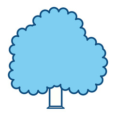 Beautiful tree isolated icon vector illustration graphic design