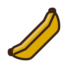 banana potassium fruit icon vector illustration graphic
