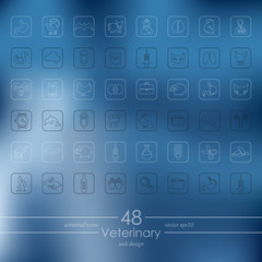 Set of veterinary icons