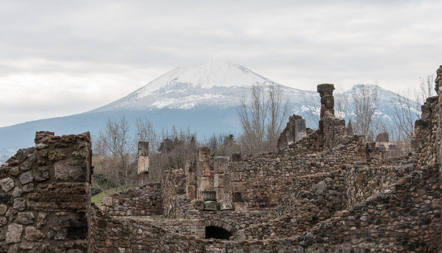 Mount Vesuvius in Pompeii, Italy