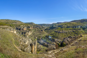 Fototapeta na wymiar View of Huecar River canyon, Spain