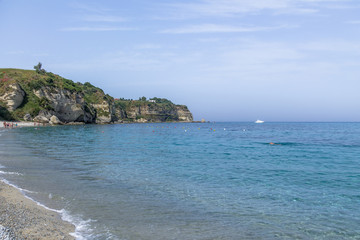 Fototapeta na wymiar View of Tropea Beach - Tropea, Calabria, Italy