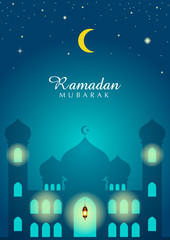 Obraz na płótnie Canvas Illustration for month of Ramadan