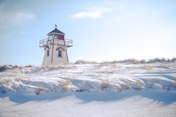 Covehead Lighthouse in Winter