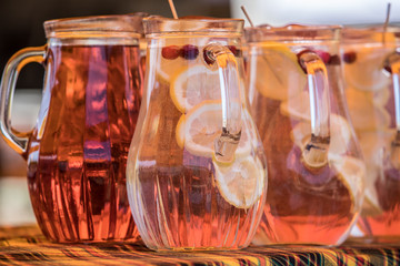 Jar of lemonade 
