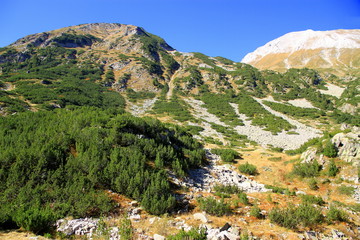 Fototapeta na wymiar Picturesque view of the Pirin Mountain range in southwestern Bulgaria
