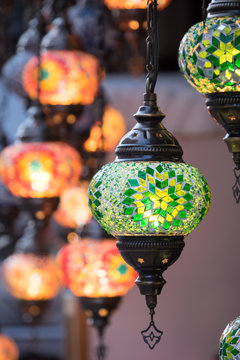 illuminated Turkish lamps