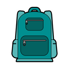 travel backpack icon image vector illustration design 