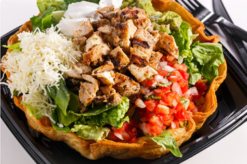 Taco Salad with Grilled Chicken
