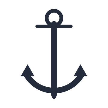 sailing anchor icon image vector illustration design 