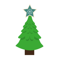 Fototapeta premium tree christmas related icon image vector illustration design 