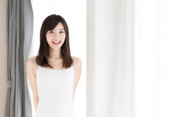 Naklejka premium attractive asian woman beauty image