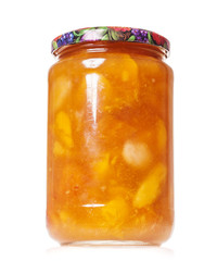 Peach jam preserves