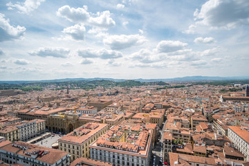 Obraz premium Aerial view of Florence, Italy.