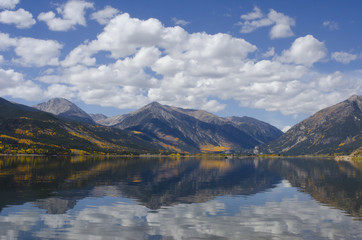 Twin Lakes Autumn Reflection