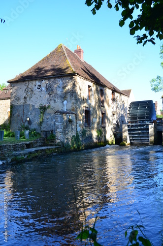Moulin A Eau Vallée Du Serein Bourgogne France Stock Photo