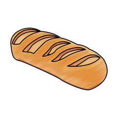 breakfast food bread wheat grain vector illustration