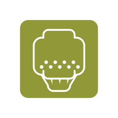 broccoli green vegetable icon vector illustration