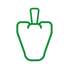 peppers green red vegetable icon vector illustration graphic design