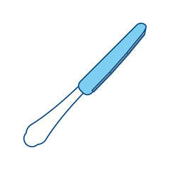 Knife cutlery food icon vector illustration graphic design
