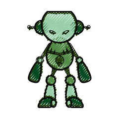 robot toy funny icon vector illustration graphic design