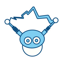 robot toy funny icon vector illustration graphic design