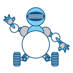 robot toy funny icon vector illustration graphic design