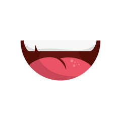 comic face smiling icon over white background colorful design vector illustration