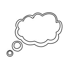 Green think bubble icon vector illustration graphic design