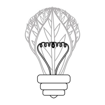 Green energy bulb icon vector illustration graphic design