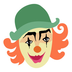 funny, smiling clown