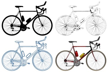 Bicycle Illustration Vector 