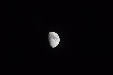 Moon shot with clear sky